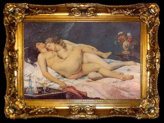 framed  Gustave Courbet Le Sommeil, ta009-2